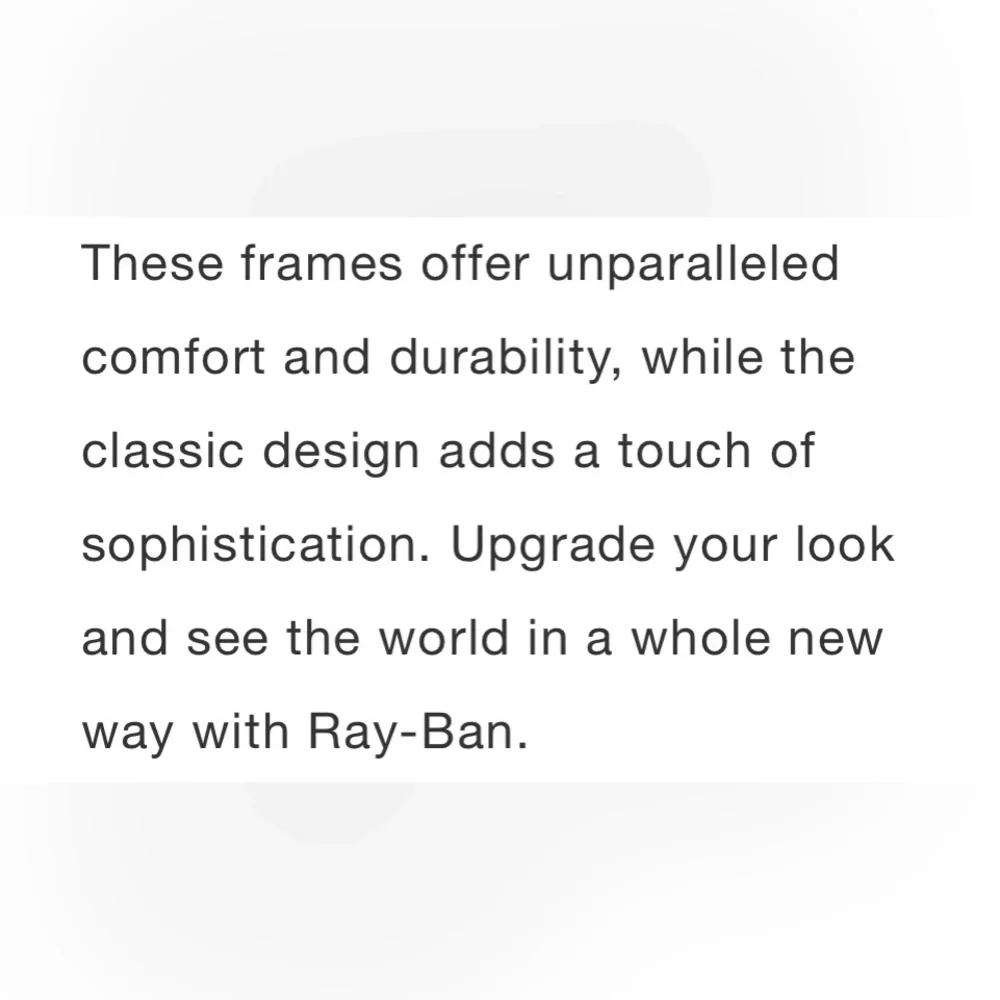 RAY BAN GLASSES AND CASE
